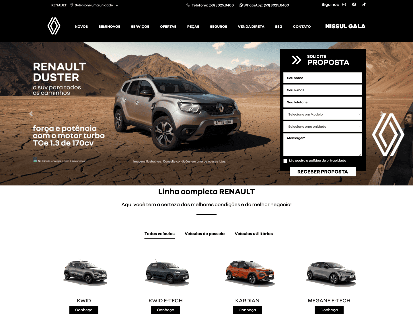 Nissul Gala Renault: Alta Performance e SEO para Geração de Leads no Setor Automotivo - 