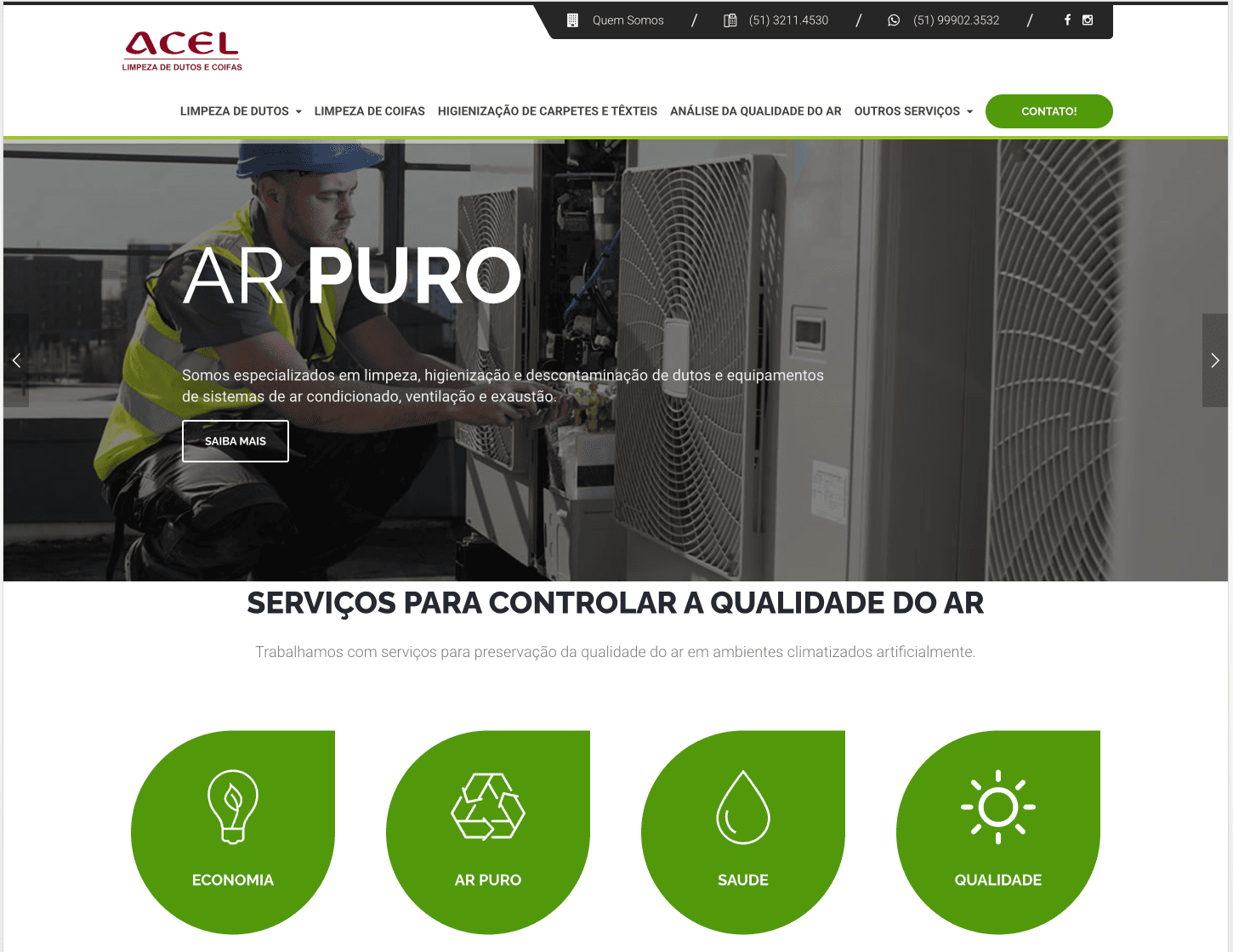 Acel: Google Ads para Geração de Leads no Segmento de Qualidade do Ar - 
